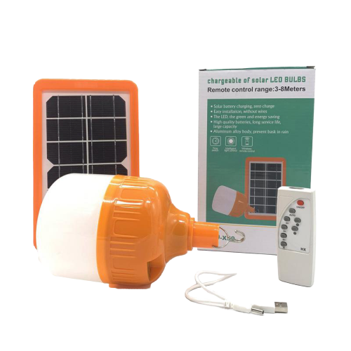 Đèn bulb năng lượng mặt trời JinDian 50W điều khiển JD-X50